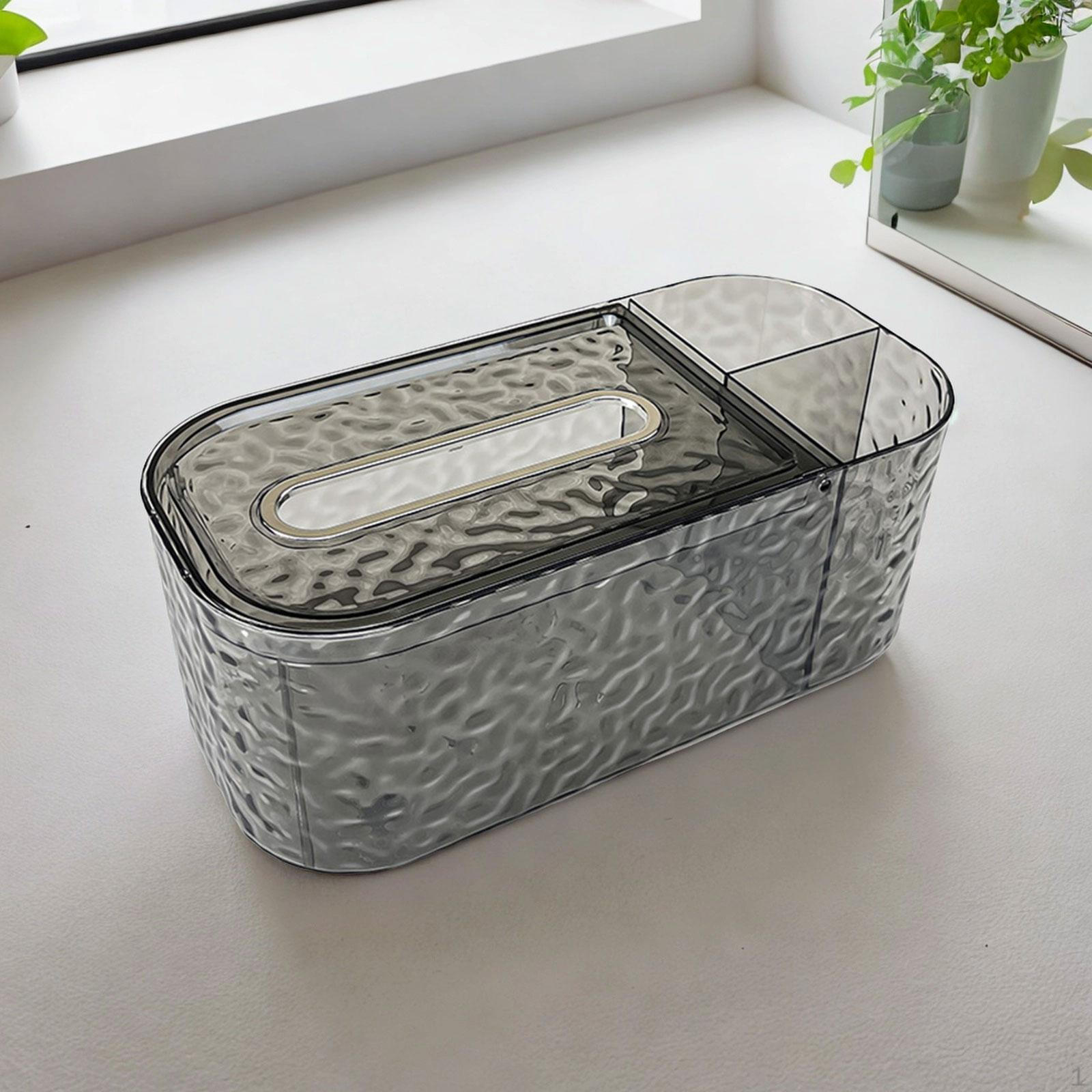 

Bathroom Toilet Paper Holder Tissue Box Spring Support Cover for Restaurant Office сірий колір