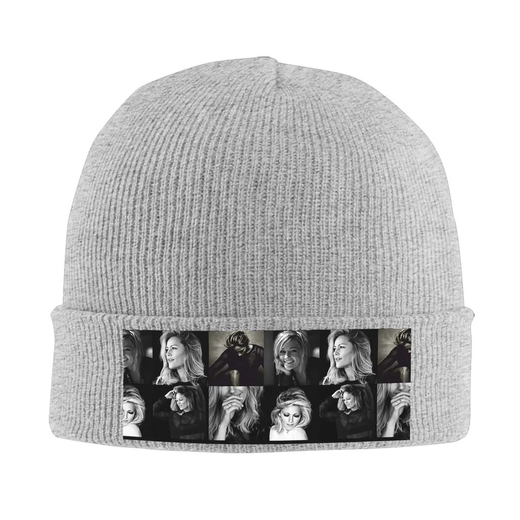 Helene Fischer Collage Warm Knitted Cap Winter Knit Bonnet Hat Skullies Beanies Hip Hop Caps for Unisex