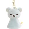 San-X Rilakkuma "Regentage, Sonnentage" Plüsch-Schlüsselanhänger mit Auszug, AB29301, H130 x B95 x T50mm