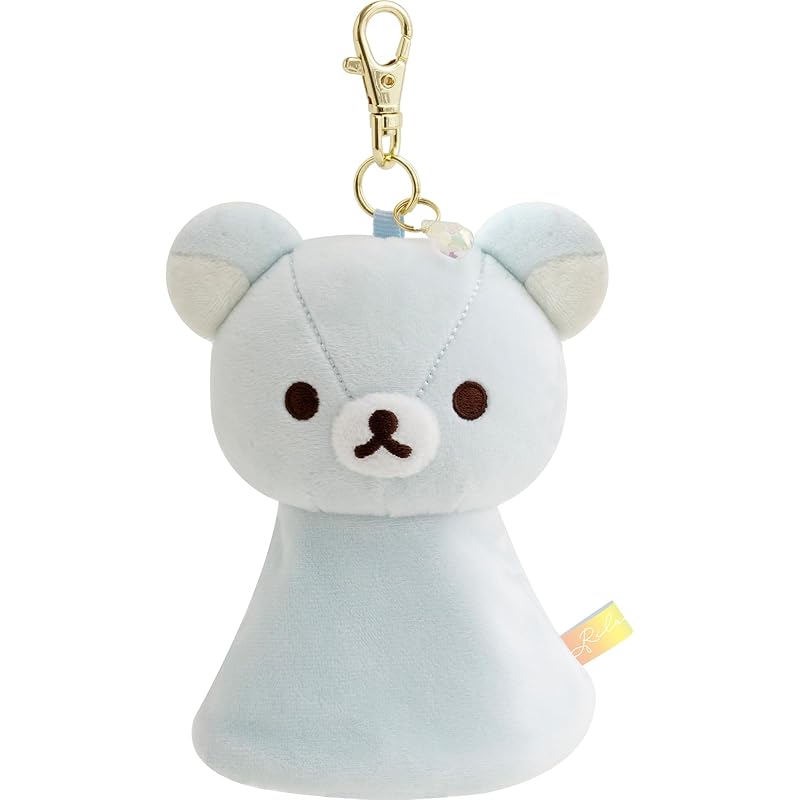 

San-X Rilakkuma Rainy Days, Sunny Days Plush Key Cover with Reel, AB29301, H130 x W95 x D50mm
