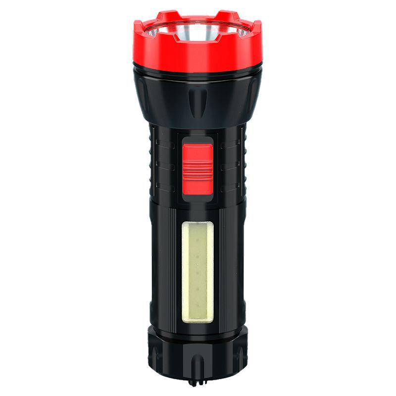 Rechargeable Super Bright Multifunctional Mini Flashlight with COB Side Light - Perfect for Outdoor, Portable, and Student Use.
