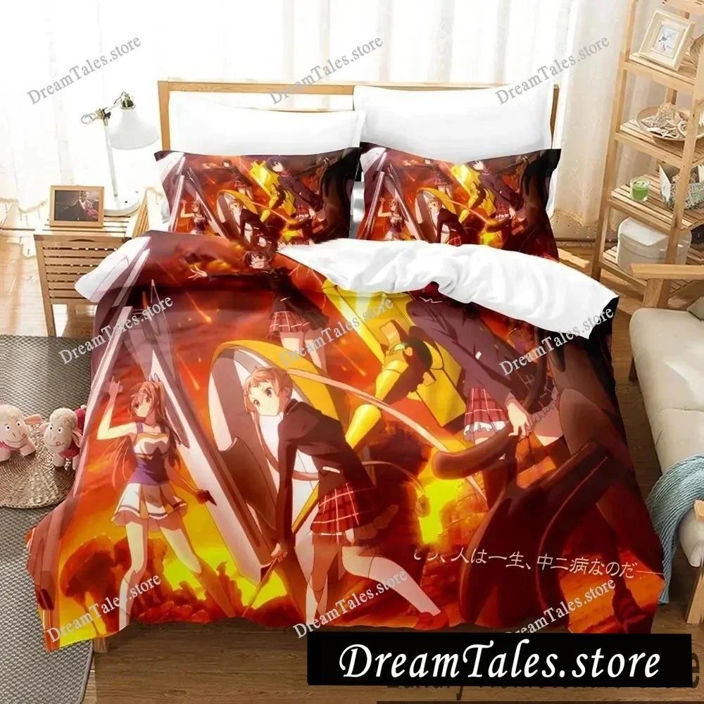 Anime Love, Chunibyo & Other Delusions Bedding Set Boys Girls Twin Queen King Size Duvet Cover Pillowcase Bed Boys Adult741