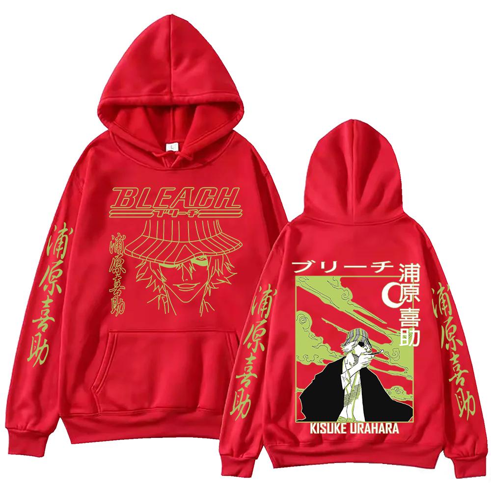 Bleach Urahara Kisuke Anime Hoodie For Men Women Pullover Tops Winter Long Sleeves Fleece Sweatshirt Clothing