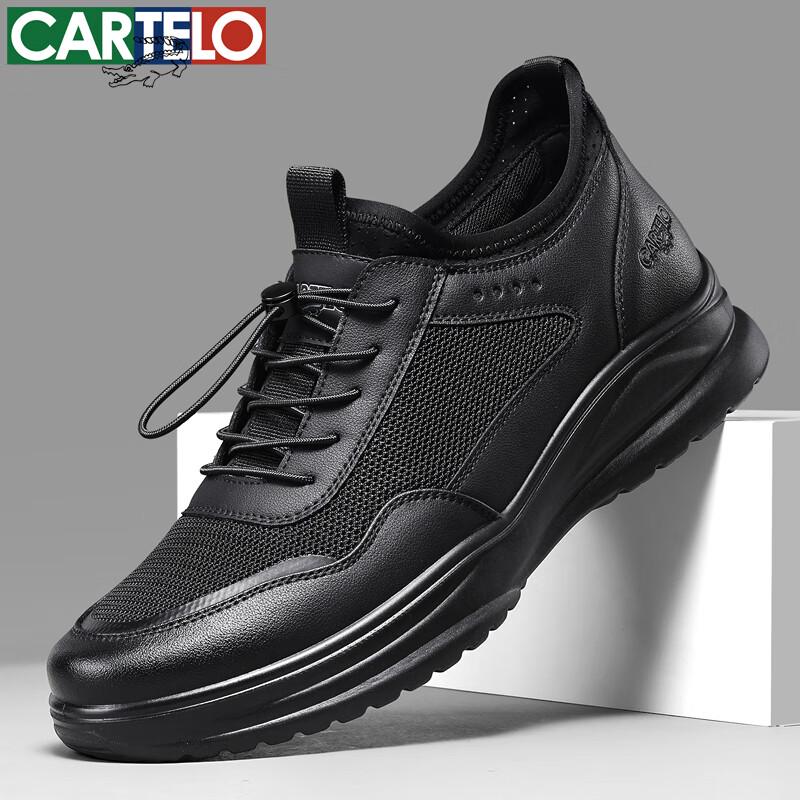 

CARTELO Men s Leather Casual Business Outdoor Shoes 40