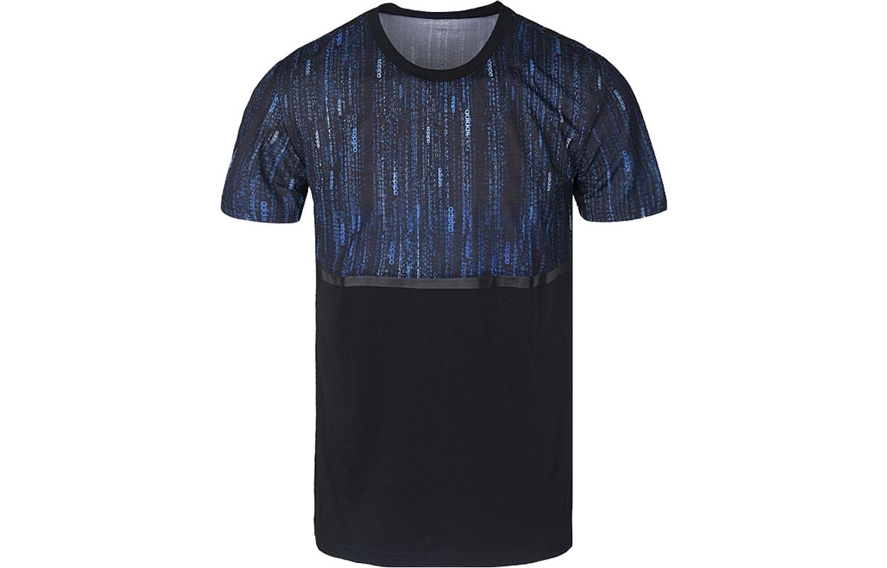 Adidas Neo T Shirts Men s Navy Blue Crew Neck Moderate Straight Fit BR3721 S