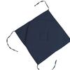 Galette de chaise - EDEN - 4 rabats - 40 x 40 cm - bleu marine - polyester