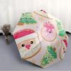 1pc Cookies Auto-Fold Umbrella with One-Touch Open/Close - 8 Reinforced Ribs for Windproof Stability,  Yy251118166