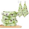 Macaron Series Absorbent Soft Coral Fleece Dishcloth: Thick, Multi-use Towel for Kitchen, Bedroom, Living Room, Hotel