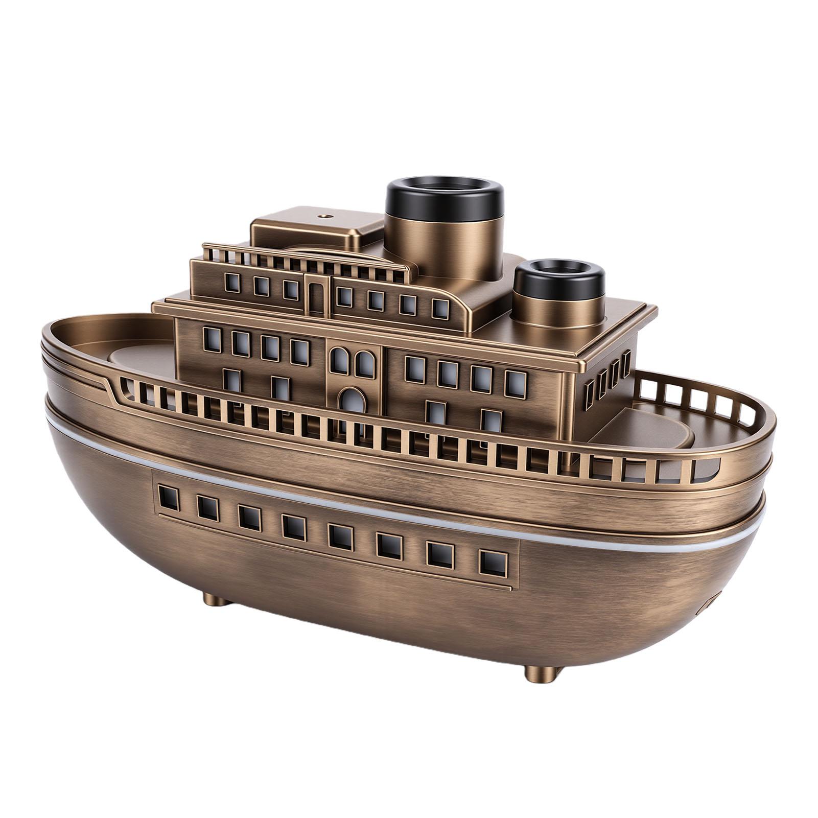 

300ML Ship Modelling Aromatherapy Oil Diffuser Cool Mist Humidifier with Automatic Shut Off 2H 4H Timer for Home Bedroom