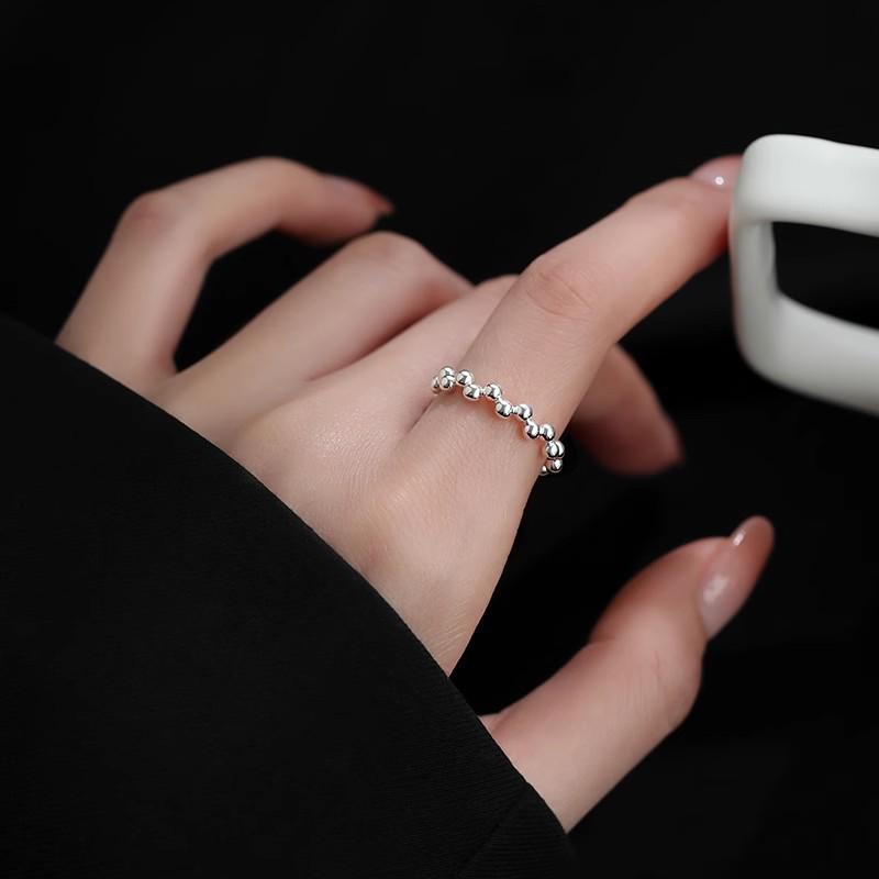 Sweet Bow Bean Adjustable Women s Ring – Versatile, Trendy, and Fashionable Adjustable