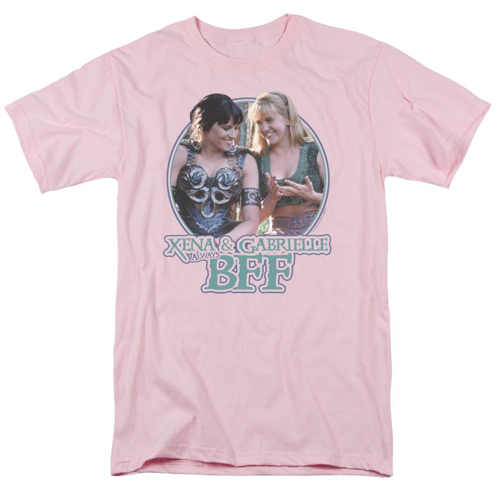 Xena Warrior Princess BFF T Shirt Mens Licensed Classic TV Show Light Pink S