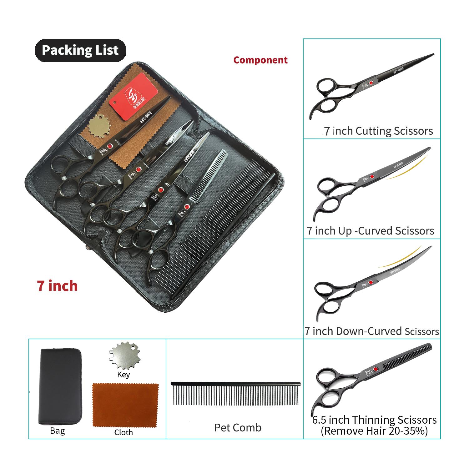 

Sangelar 7-дюймовые 8-дюймовые ножницы для ухода за домашними животными, набор профессиональных ножниц для домашних животных, инструменты для стрижки домашних животных, инструменты для шерсти, набор для ухода за собаками, набор для ухода за собаками, кошк