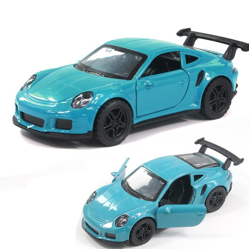 "Children's Off-Road Alloy Car Models with Open Doors - Sports Car Cake Decorations and Gifts for Boys"