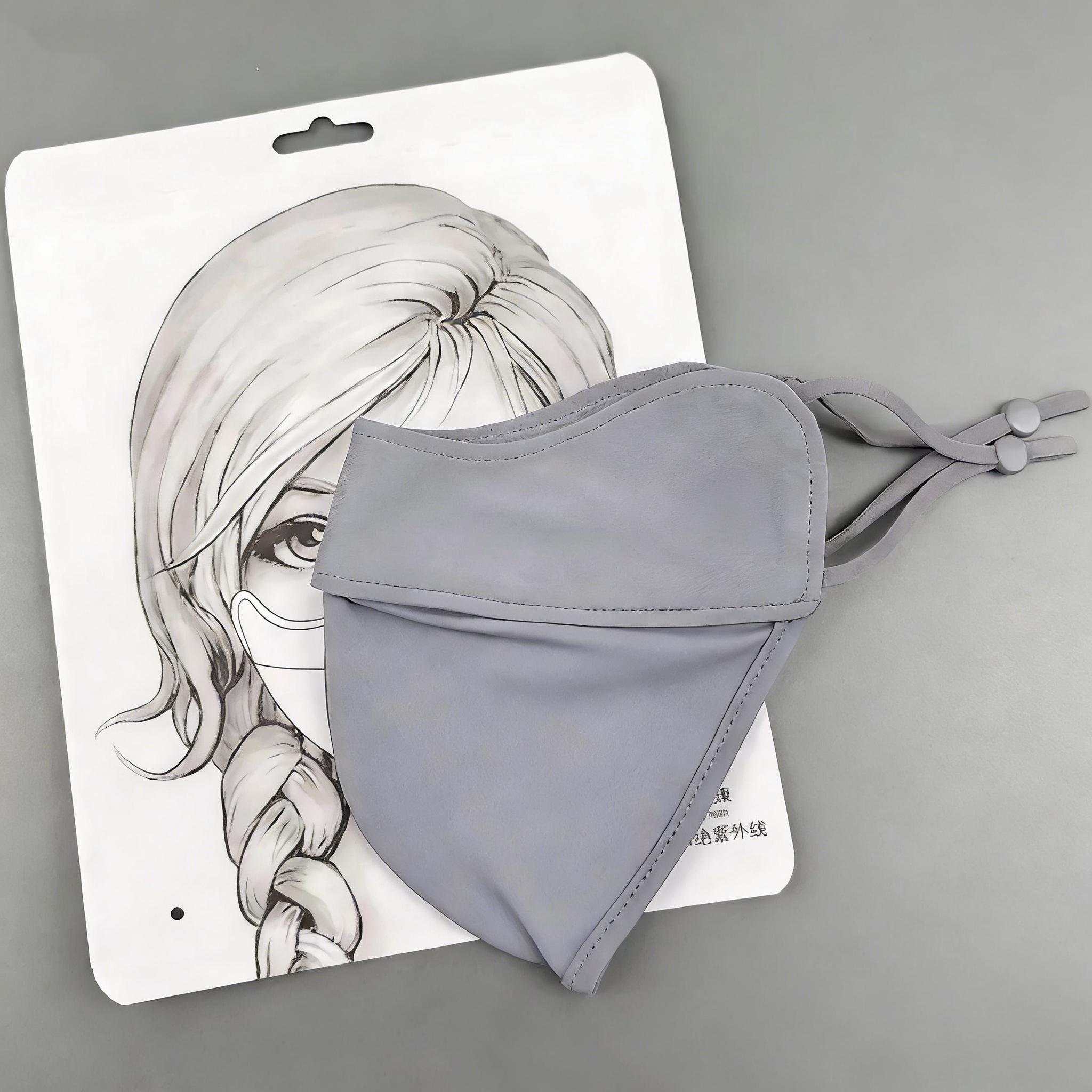 

UV Block Ice Silk Face Shield Breathable Face Cover for Riding Cycling