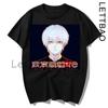 Casual Tops Japan Anime Tokyo Ghoul Funimation Kaneki Ken Cartoon Loose T Shirt Harajuku Punk Cool
