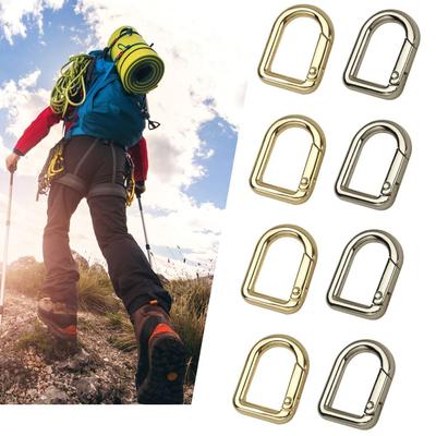 Gold Silver Zinc Alloy Hooks Round Push Trigger Spring O-Ring Buckles Carabiner Purses Handbags Snap Clasp Clip Bag Belt Buckle