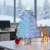 Mini Fiber Optic Tabletop Christmas Tree with Transparent Star Topper YUETJIN 60 cm high Color tree