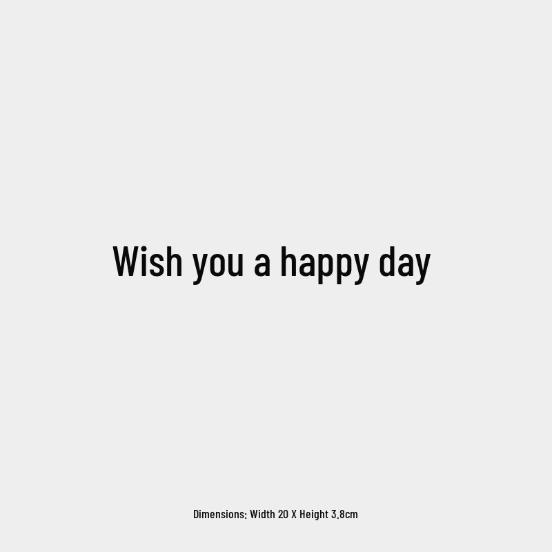 Happy Day Reflective Rear Window Car Sticker