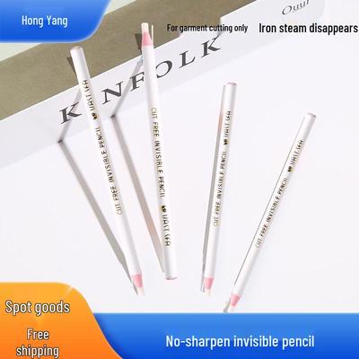 Air Erasable White Wax Pencil for Textiles - Sharpen-Free Hand-Tear String for Garment and Home Marking