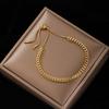 European American Stainless Steel Adjustable Drawstring Woven Chain Bracelet Unisex Versatile Hand Jewelry