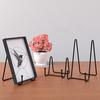 Metal Plate Display Stand Picture Frame Easel Tabletop Picture Stand Wire Easel for Display Photo Frame Book Sign Vinyl Record