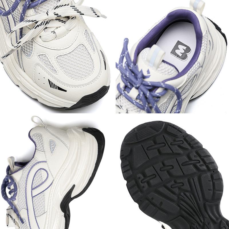 2025 New Platform Dad Shoes Women's Versatile Lightweight Soft Sole Heightening Shoes Fashion Casual Sports Shoes Women's Shoes