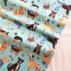 Moonfarm Dog and Cat Pattern Fabric for 13 Varieties 1m 160cm Dog Cotton/Polyester Crafts, Available, Approx. Long, Approx. Wide, Pre-Cut (Stylish