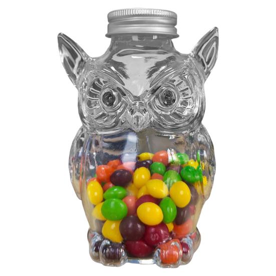 Animal Shape Glass Candy Jar Airtight Pet Treat Container for Kitchen Storage Transparent Canister for Cookies Coffee Snack