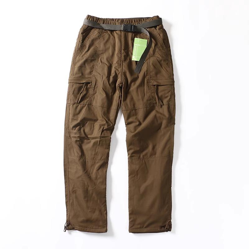 Men's Winter Plus Velvet Waterproof Windproof Ski Pants with Quick-Dry & Multi-Pocket Design