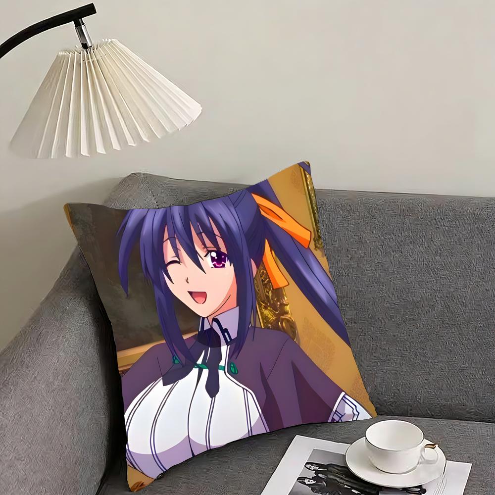 High School DxD anime Cushion Cover Reversible Plush Pillow Cover – For car, sofa, bedroom, perfect as a gift.