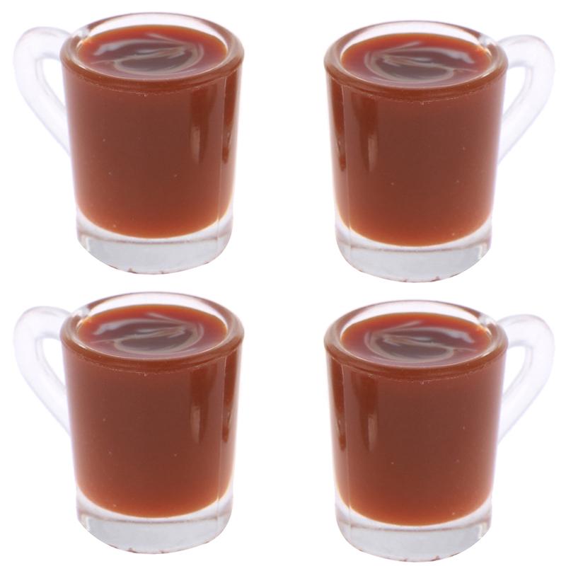 1Pc Dollhouse Miniature Accessories Decoration Mini Coffee Cup Drink Model Toy