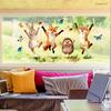 Creative Cartoon Animal Butterfly Static Window Stickers, No Glue Removable Glass Decals for Home Decor