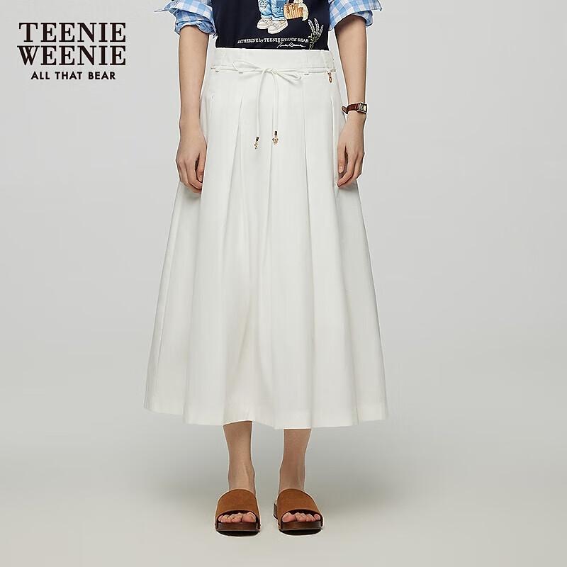 Teenie Weenie Women s French-Style Asymmetric Midi Skirt S