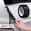 Carbon Fiber Car Sticker DIY Paste Protector Strip Auto Door Sill Side Mirror Anti Scratch Tape Waterproof Protection Film
