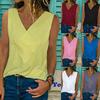 Premium Quality Women Sleeveless Blouse Vest Top Summer Casual V Neck Tank T-shirt Beach Shirts For Effortless Style