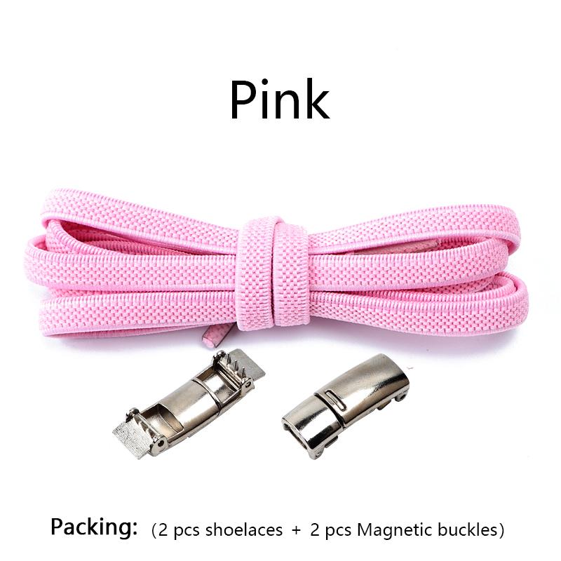 1 Pair No tie Shoelaces Magnetic Lock Elastic Shoe Laces For Kids and Adult Sneakers for Shoelace Flat Rubber Bands Shoestrings