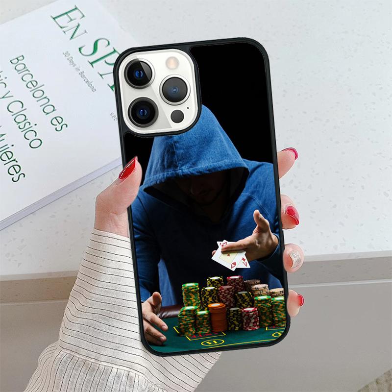 Poker Casino Art Pattern Phone Case Cover For iPhone 17 Air 15 16 16e 14 13 Pro Max Coque 12 11 Pro Max For Apple PLUS Fundas