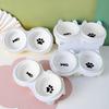 Tilted Double Ceramic Pet Bowl with Stand CN plug (adapter included)