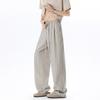 Summer Thin Casual Pants New Loose Retro American Wide-leg Pants Niche Pleated Pinstriped Long Pants