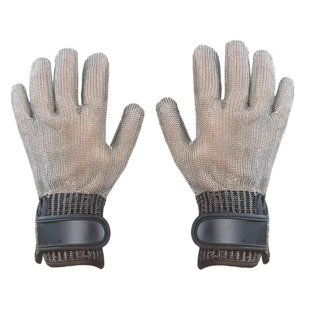 ANSI A9 Stainless Steel Mesh Glove Elastic Safety Work Glove Cut Resistant Glove Slaughtering