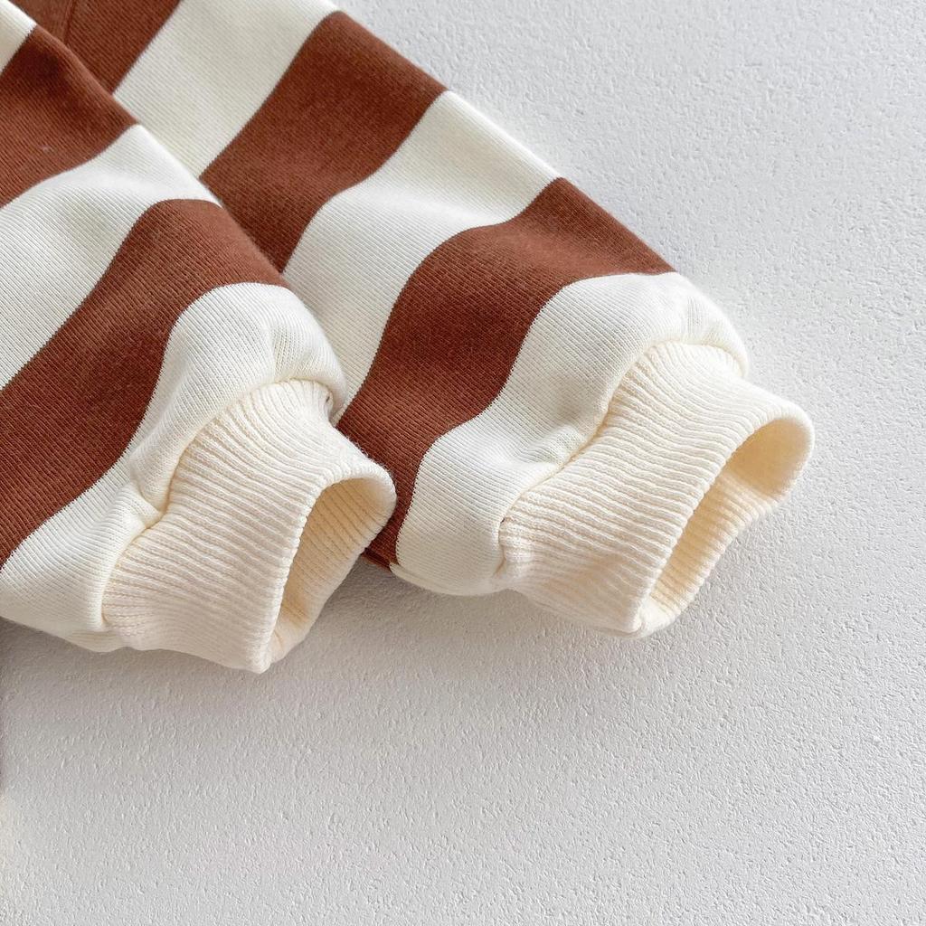 Korean Autumn Baby Romper: Cute Bear Pullover for Newborns, Boys & Girls - Ideal for Outdoor Play