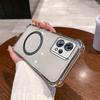 Case for realme 9 5G,9 4G,9 Pro+,9 Pro,Narzo 50 Pro 5G Clear Magnetic Casing Electroplated Lens Frame Phone Cover
