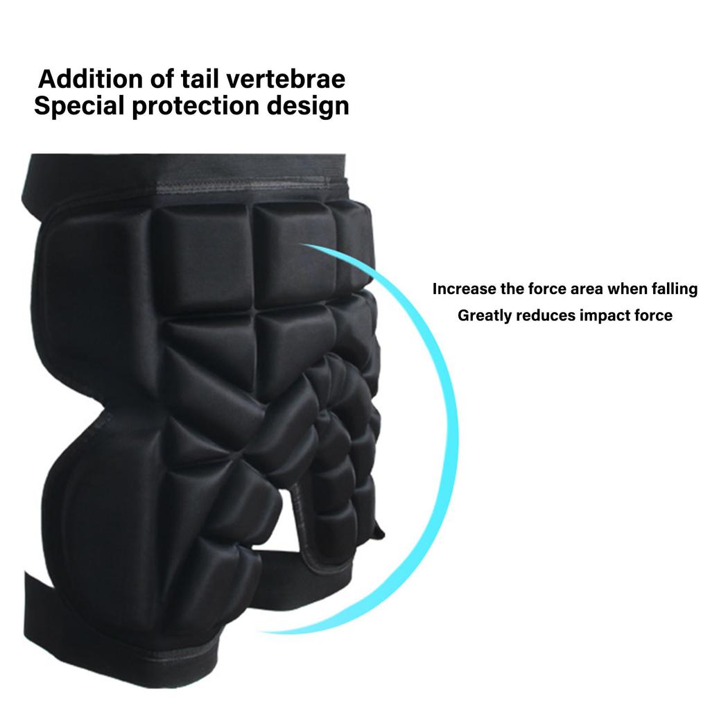 Skating Padded Protective Shorts Adjustable Breathable Protective Gear Guard Impact Pad for Cycling Roller Sports Skating