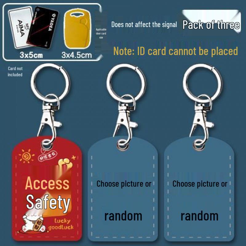Mini Community Card Case Keychain - ICID Access Protective Sleeve & Bus/Elevator Holder