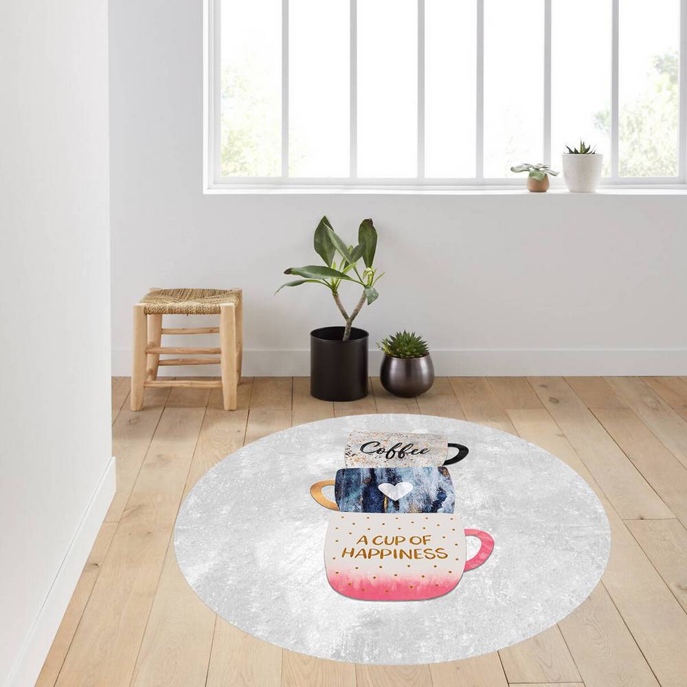 

Mosimoso Home RC2030 Ковер с принтом на подошве в горошек 100x100 cm