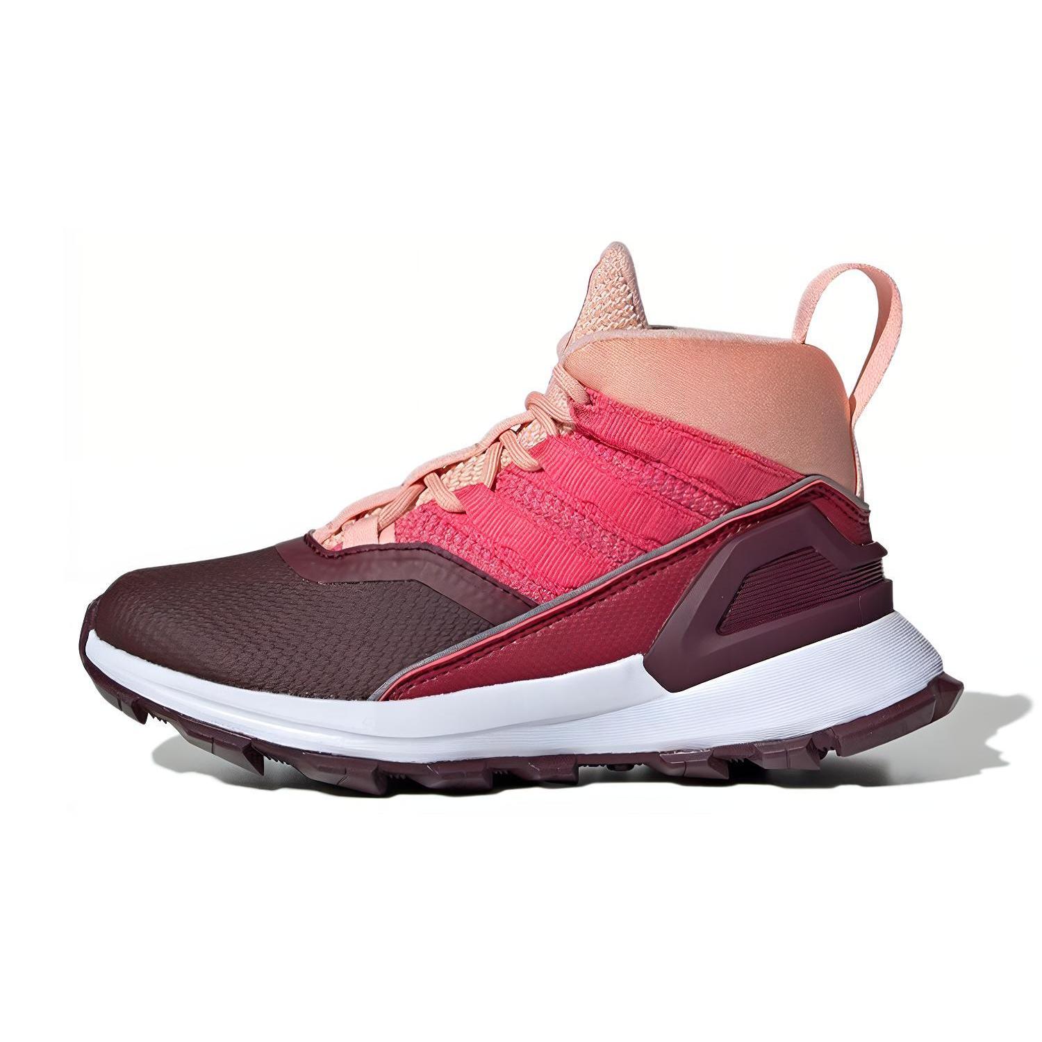 Adidas Rapida Thermal Mid top Kids  Running Shoes Red Pink Kids  G27539 30.5