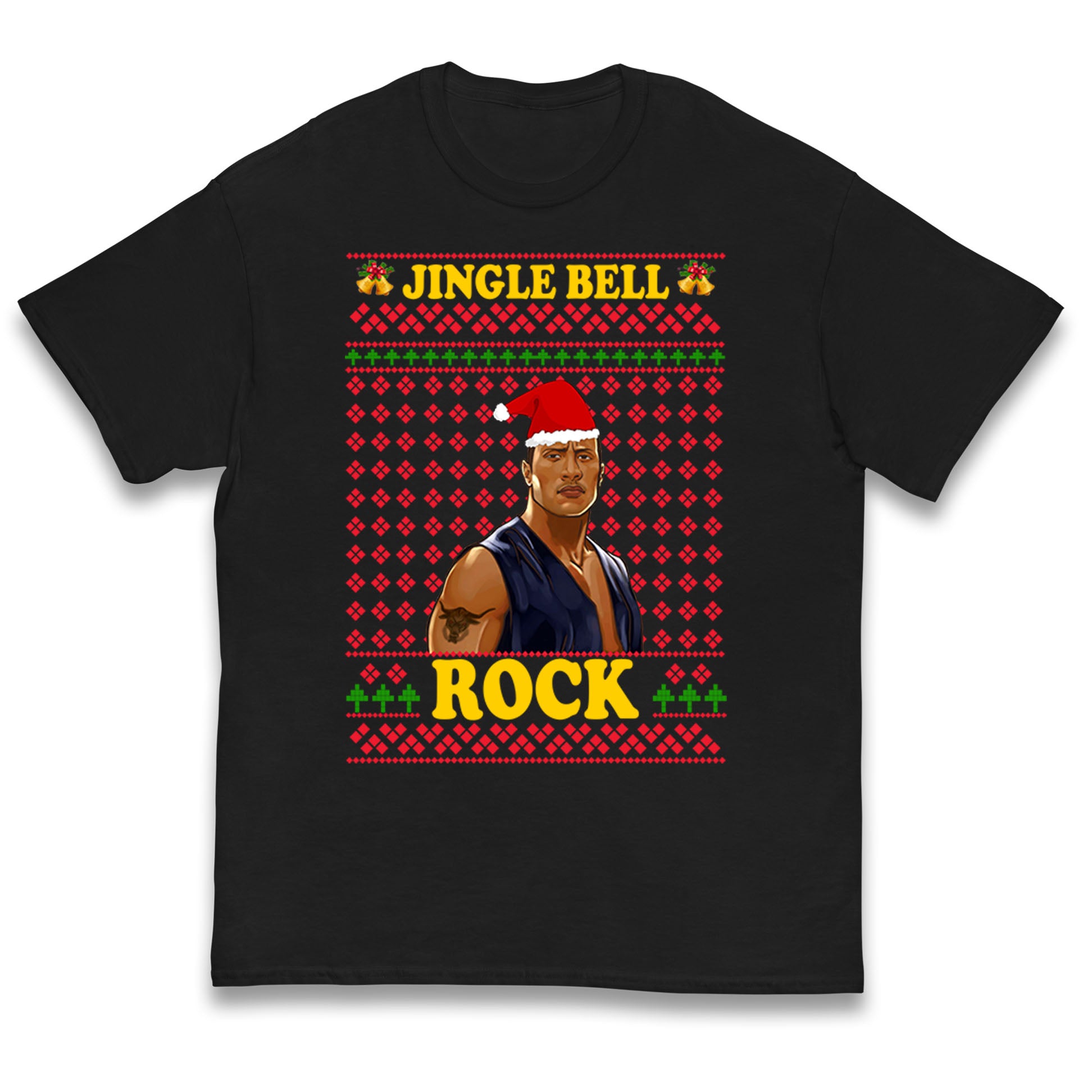 Jingle Bell Rock Christmas Santa Kids T Shirt 130