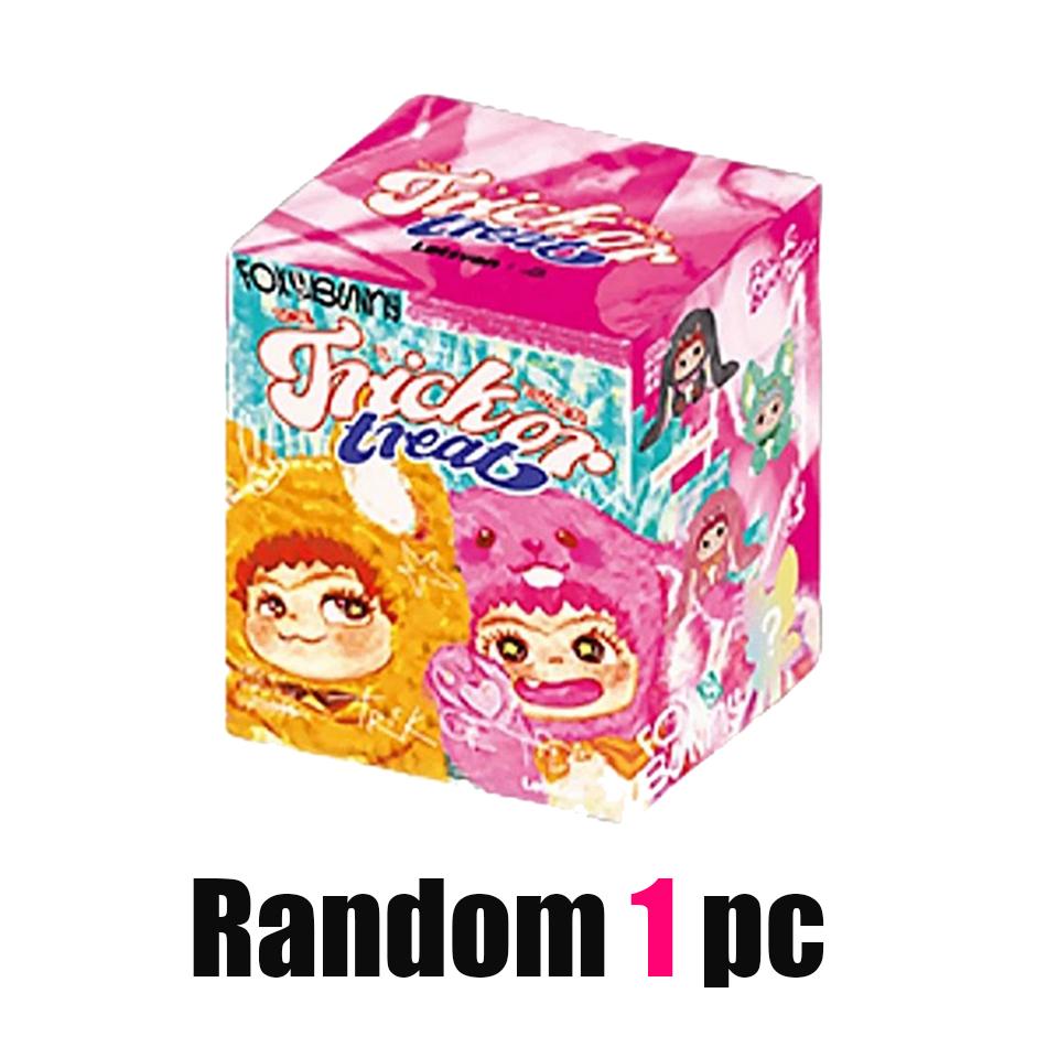 Wakuku V1 V2 Blind Box Fox & Bunny Trick Or Treat Series Vinyl Doll Suprise Bag Keychain Trendy Toy Mystery Box Gifts