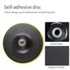 7Pcs 7"Car Polishing Pads Woolen Buffer Adhesive Backer Pad Waxing Compound Tool