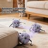 Jouet Boule Peluche Interactive pour Chat Jouet Boule Animée Automatique Roulement Intelligent